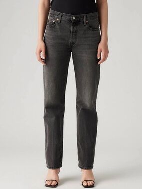 Levi’s 501 Straight Leg Jeans Grey Wash High Rise Button Fly Size 30